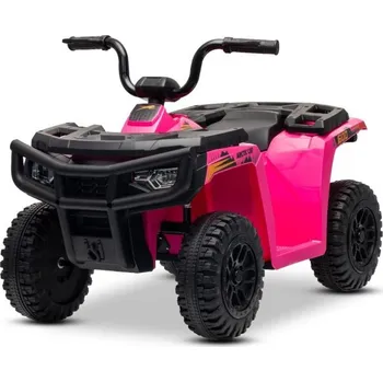 Dětské elektrovozidlo Elektrická čtyřkolka Beneo Arctic Cat 12V se zadním pohonem, růžová, LED světla, lithiová baterie, 2 x 25W motor, originální licence
