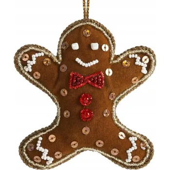 Vánoční ozdoba VÁNOČNÍ OZDOBA 17 5X8 BR ČER HNEDÁ