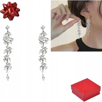 Náušnice Stříbrné dámské náušnice postříbřené Šperky pro ženy zirkon dárek