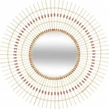 Zrcadlo Zrcadlo Atmosphera nástěnné kruhové rám dřevo 765 x 765 mm