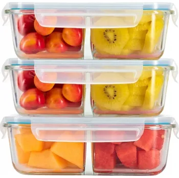 Dóza na potraviny Nádoba na potraviny Florina Frigo 1,8 l, dvoukomorová, sada 3 ks