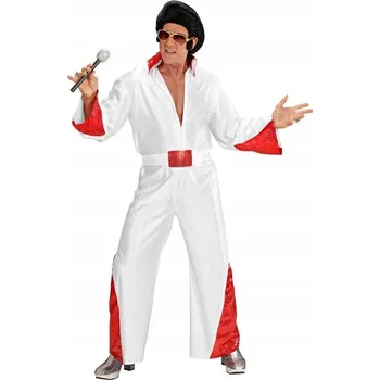 Karnevalový kostým Kostým Elvis Hollywood král rock & rollu XL