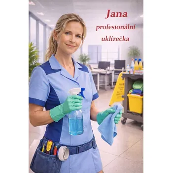 Plechová cedule Cedule - Uklízečka - Plast / A5 ( 20x15cm) / 7. Dřevěná cedule