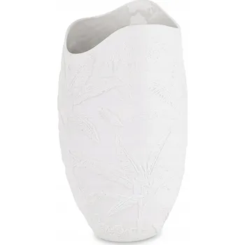 Váza Elegantní bílá porcelánová váza zdobená vysoká 36 cm dekorace