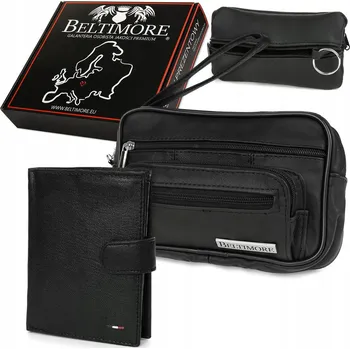 Peněženka Beltimore pánská peněženka z pravé kůže černá - muž