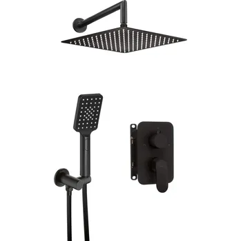 Sprchový set DEANTE - Alpinia černá - Sprchový set pod omítku, s baterií BOX BXYZNGAM