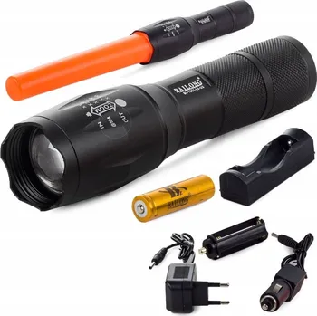 Svítilna BAILONG LED Taktická svítilna CREE s ZOOM XM-L3-U3