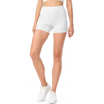 Dámské legíny Dámské legíny legíny , cyklistické kraťasy, bavlna MS10-392, bílá, XXL