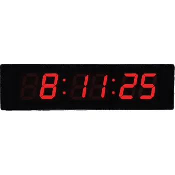 Hodiny Nástěnné hodiny JVD černé, odstíny červené 49,5 cm