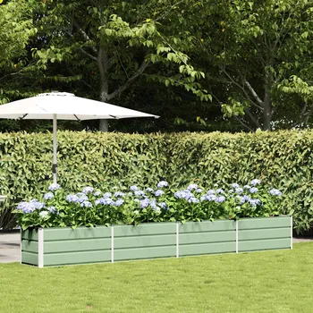 Pěstitelství Truhlík Pastelově zelená 480 x 50 x 45 cm Pozinkovaná ocel