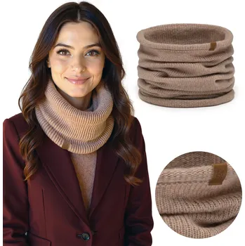 Šála Vivisence 7115 béžový teplý merino vlna elegantní dámský NÁKRČNÍK