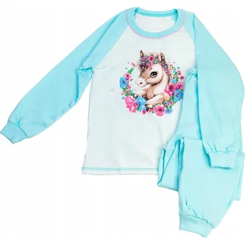 Dívčí pyžamo Dívčí pyžamo s koníkem tyrkysové Tup Tup, vel. 110