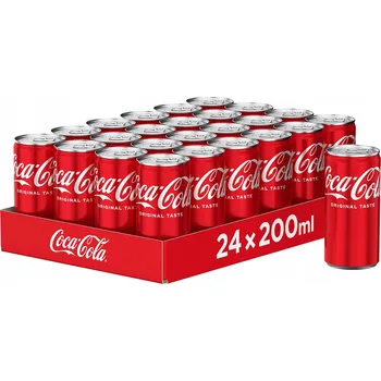 Limonáda Sycený nápoj Coca-Cola Original Taste plechovka 24x 200 Ml