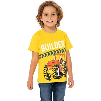 Winkiki Kids Wear Chlapecké tričko Builder - žlutá Velikost: 110