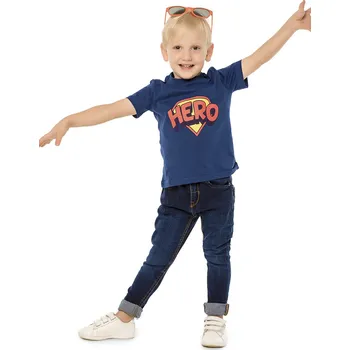 Winkiki Kids Wear Chlapecké tričko Hero - navy Velikost: 104