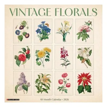 Kalendář Vintage Florals 12 X 12 Wall Calendar (Kalendář)