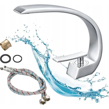 Vodovodní baterie Stojánková umyvadlová baterie stříbrná páková