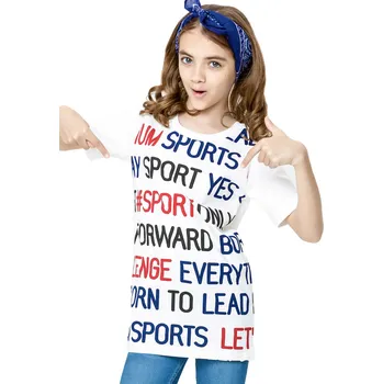 Chlapecká mikina Winkiki Kids Wear Dívčí tričko Sport - bílá Velikost: 152