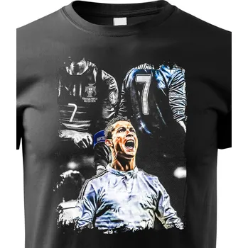 Chlapecké tričko Dětské tričko Cristiano Ronaldo 6, Barva Černá, Velikost 158 cm/12 roků, Canvas Dětské tričko Bezvatriko.cz 3005