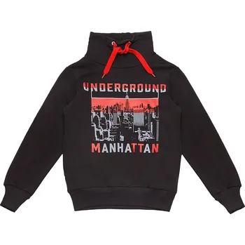 Chlapecká mikina Winkiki Kids Wear Chlapecká mikina Manhattan - černá Velikost: 128