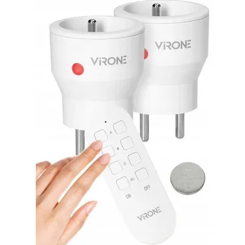 Elektrická zásuvka Virone Sada 2 bezdrátových zásuvek 230V dálkově ovládaných pilotem