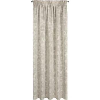 Obraz Závěs 140 x 270 Dekorativní páska Rubi Béžová