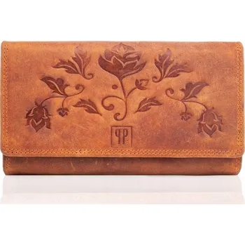 Peněženka Paolo Peruzzi kožená peněženka oranžová - dámská