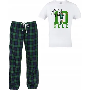 Pánské pyžamo Rule Out pánské pyžamo PI_FOOT_55 s dlouhým rukávem, velikost S