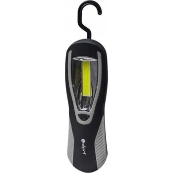 Svítilna Přenosná LED svítilna COB 250lm s hákem a magnet, 3xAA, černá/žlutá DPM