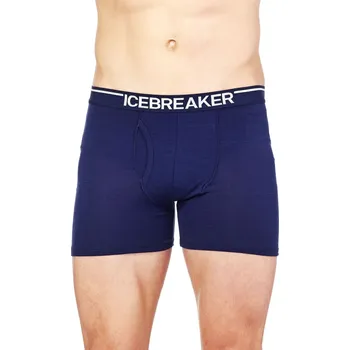 Boxerky Pánské merino boxerky ICEBREAKER Mens Anatomica Boxers wFly, Midnight Navy velikost: S