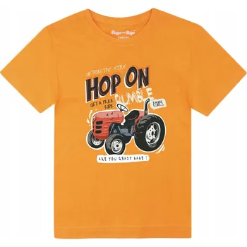 Chlapecké oblečení Chlapecké tričko s traktorem oranžové Tup Tup, vel. 122/128
