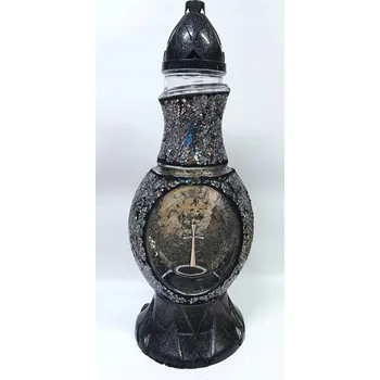 Svíčka Hřbitovní Svíčka Vitráž Zrcadlo Karafa 2 Stříbro