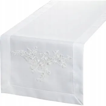 ubrus UBRUS BĚHOUN BÍLÝ OBDÉLNÍKOVÝ 40X140 EUROFIRANY