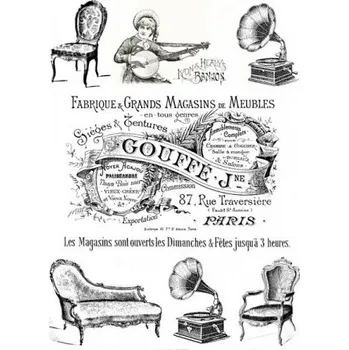 Umělecký papír Rýžový papír na decoupage ITD - Magasins de Meubles - R0508