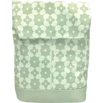 Městský batoh Středně zelený dámský městský batoh se vzorem Brena