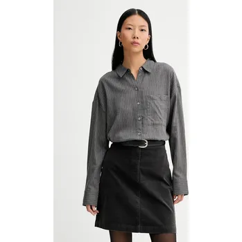 Pánská košile Bavlněná košile Marc O'Polo 510117242239 šedá 90X, vel. 40