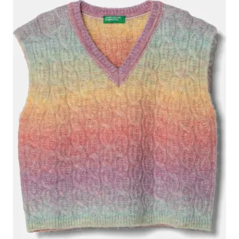 Dívčí svetr Dětský svetr United Colors of Benetton 18N3C400K.G.Seasonal vícebarevná MLC, vel. 130