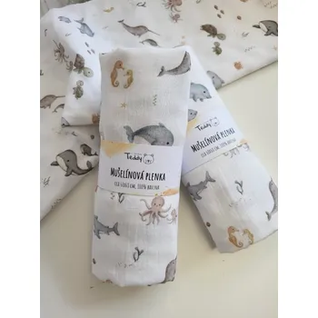 látková plena Mušelínová plenka STANDARD 60 x 60 cm - růžová