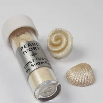 Potravinářské barvivo Sugarflair jedlá prachová barva s perletí – Pearl Ivory