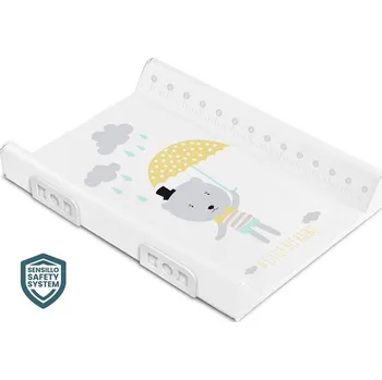 Dětské zboží SENSILLO Přebalovací podložka pro děti 70cm - Bílá se vzorem