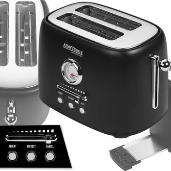 Teplovzdušný ventilátor Kraft-Dele Toster KRAFT&DELE KD4155 – 1000 W, 11 stupňů opékání