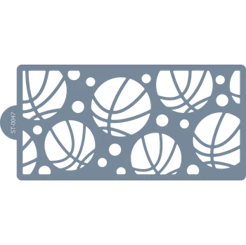 Cukrářská šablona (Stencil) Vzor basketbalové míče