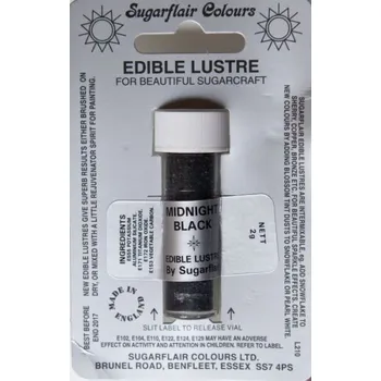 Potravinářské barvivo Jedlá prachová barva Sugarflair Midnight Black
