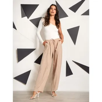 Dámské kalhoty Sinsay - Kalhoty - béžová - 915AW-08X - 915AW-08X-XXS-1