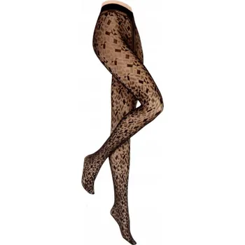 Dámské punčochy Mozaikové punčocháče HUDSON Graphic Mosaic, grafická mozaika, tmavě modré, XL (velikost 4)