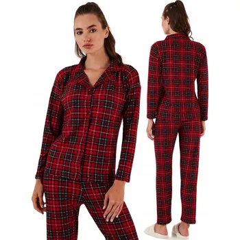 Dámské pyžamo Formax dámské pyžamo bavlna červené, velikost S