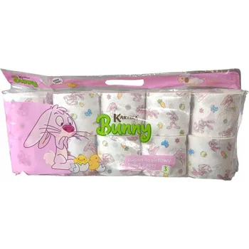 Toaletní papír Suchý toaletní papír bez vůně Kartika 10 ks