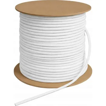 elektrický kabel KABEL V TEXTILNÍM OBALU 2x0,75 PRO VÝROBU SVÍTIDEL BÍLÝ NA METRY
