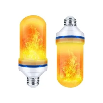 Žárovka Žárovka LED E27 230V/9W, teplá bílá, imitující plamen