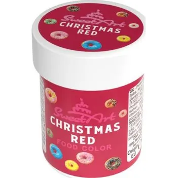 Potravinářské barvivo Gelová barva SweetArt Chrismas Red